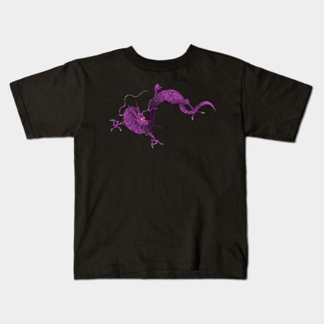 Dragon 1604 Kids T-Shirt by cutequokka